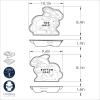 Nordic Ware Easter Bunny 3-D Cake Mold