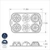 Nordic Ware Floral Cakelet, 3 Cups, Toffee(3 Cup)