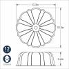 Nordic Ware Formed Bundt, 12 Cup, Glacier White(Glacier White)