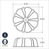 Nordic Ware Formed Bundt, 12 Cup, Glacier White(Red)