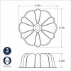 Nordic Ware Formed Bundt, 12 Cup, Glacier White(Sea Glass)