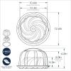 Nordic Ware Formed Orginal Bundt with Keeper, 12 Cup, Golden Hour(Twilight Blue with Keeper)
