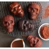 Nordic Ware Halloween Bakeware, Haunted Skull Cakelet Pan, Bronze(11.8 x 10 x 2 inches (Pack of 3))