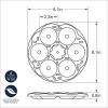 Nordic Ware Microwave Donut Bites Pan, Six 1/8 Cup Cavities, Sea Glass(Six 1/8 Cup Cavities)