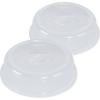 Nordic Ware Microwave Up & Away-Easy Stow – 11-inch Food Safe Lid, Plate Cover with Steam Vents, Anti-Splash Microwave Lid, Contains Moisture, Space-Saving Storage Bracket included(10-Inch (Pack of 1))