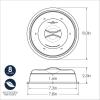 Nordic Ware Microwave Up & Away-Easy Stow – 11-inch Food Safe Lid, Plate Cover with Steam Vents, Anti-Splash Microwave Lid, Contains Moisture, Space-Saving Storage Bracket included(8-Inch (Pack of 1))