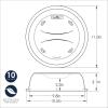 Nordic Ware Microwave Up & Away-Easy Stow – 11-inch Food Safe Lid, Plate Cover with Steam Vents, Anti-Splash Microwave Lid, Contains Moisture, Space-Saving Storage Bracket included(Deluxe (Pack of 1))