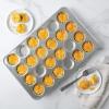 Nordic Ware Natural Aluminum Commercial Petite Muffin Pan, 24 Cup(24-Cavities Petite)