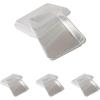 Nordic Ware Natural Aluminum Commercial Rectangular Cake Pan, Exterior dimensions 12.9 x 9.5 x 2.5 inches and interior dimensions 12.1 x 8.8 x 2.5 inches(9 x 13 (Pack of 4))