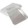 Nordic Ware Natural Aluminum Commercial Rectangular Cake Pan, Exterior dimensions 12.9 x 9.5 x 2.5 inches and interior dimensions 12.1 x 8.8 x 2.5 inches(9 x 13)