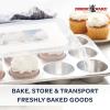 Nordic Ware Naturals 12 Cavity Muffin Pan with High-Domed Lid(Standard with High-Domed Lid)