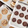 Nordic Ware Naturals 3 Piece Set – USA Made Aluminum Commercial Quality Sheet Pan for Baking or Roasting, Encapsulated Galvanized Steel Rim Prevents Warping; Half Sheet, Jelly Roll and Quarter Sheet(3-Piece Pan Set)