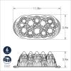 Nordic Ware Pine Forest Bundt, Sparkling Silver, 9 Cup(Alpine Forest Loaf  6 Cup)