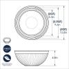 Nordic Ware Prep and Serve Mixing Bowls Set, 8-Piece, Earth-Tones(Glacier White)