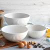 Nordic Ware Prep and Serve Mixing Bowls Set, 8-Piece, Earth-Tones(Glacier White)