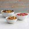 Nordic Ware Prep and Serve Mixing Bowls Set, 8-Piece, Earth-Tones(Glacier White)