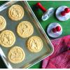 Nordic Ware Snowflake Cookie Stamps (Set of 3), Sturdy Cast Aluminium Cookie Stamp Set, Cookie Press Set Made in the USA, Sturdy and Durable Biscuit Maker Press Set(3-inch rounds (Pack of 3))