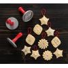 Nordic Ware Snowflake Cookie Stamps (Set of 3), Sturdy Cast Aluminium Cookie Stamp Set, Cookie Press Set Made in the USA, Sturdy and Durable Biscuit Maker Press Set(3-Piece (Pack of 3))