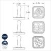 Nordic Ware Snowflake Cookie Stamps (Set of 3), Sturdy Cast Aluminium Cookie Stamp Set, Cookie Press Set Made in the USA, Sturdy and Durable Biscuit Maker Press Set(3-Inch Squares (Pack of 3))