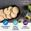 Nordic Ware Snowflake Cookie Stamps (Set of 3), Sturdy Cast Aluminium Cookie Stamp Set, Cookie Press Set Made in the USA, Sturdy and Durable Biscuit Maker Press Set(Set of 3 (Pack of 3))