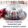 Nordic Ware Translucent Bundt Cake Keeper(Deluxe Clear Keeper)