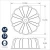 Nordic Ware Treat Bundt Pan, 12-Cup(12.5 cups)