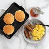 Nordic Ware Two Burner Griddle, 10.3 x 17.4 inches, Non-Stick, Black(11.5″ x 7.2″ x 1″)