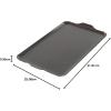 Nordic Ware Two Burner Griddle, 10.3 x 17.4 inches, Non-Stick, Black(17.4″ x 10.3″ x 1″)