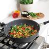 Nordic Ware Verde Ceramic Nonstick 12 Inch Skillet with Lid(12 Inch Wok)