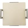 Nordic Ware 14-Inch Square Pizza and Baking Stone, Oven Safe and Grill Safe Cordierite with Stainless Holder(Square)
