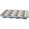 Nordic Ware Brilliant™ Colorful Bakeware 12 Cavity Muffin Pan, Nonstick made without PFAS or PTFE for safe cooking; Reinforced steel rim prevents warping(Muffin Pan)