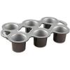 Nordic Ware Cast Aluminum Petite Popover Pan 1/4 Cup Each, 12 Cavity, Silver/Gray(14 x 9 x 2.2 inches  6 Cavities)