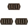 Nordic Ware Cornbread Corn Cakes Pan(13.9″L x 6.9″W (Pack of 3))