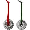 Nordic Ware Jubilee Bundt Ornament Set, Gold and Silver, 2-Pieces(Silver)