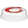 Nordic Ware Microwave Up & Away-Easy Stow – 11-inch Food Safe Lid, Plate Cover with Steam Vents, Anti-Splash Microwave Lid, Contains Moisture, Space-Saving Storage Bracket included(10-Inch (Pack of 1))