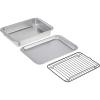 Nordic Ware Naturals Compact 5-Inch Pie Pan – Natural Uncoated Aluminum,Toaster Oven, Counter Ovens, Air Fryer and Broiler Safe, Personal Size(Compact 3-Piece Set)