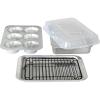 Nordic Ware Naturals Compact 5-Inch Pie Pan – Natural Uncoated Aluminum,Toaster Oven, Counter Ovens, Air Fryer and Broiler Safe, Personal Size(Compact 5-Piece Set)