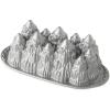 Nordic Ware Pine Forest Bundt, Sparkling Silver, 9 Cup(Alpine Forest Loaf  6 Cup)