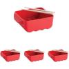 Nordic Ware Ramen Rush with Chopsticks, 3.6 Cup, Microwave Noodle Cooker(3.6 Cup (Pack of 4))