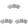 Nordic Ware Snowflake Cookie Stamps (Set of 3), Sturdy Cast Aluminium Cookie Stamp Set, Cookie Press Set Made in the USA, Sturdy and Durable Biscuit Maker Press Set(3-Inch Squares (Pack of 3))