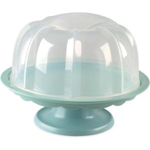 Nordic Ware 50003 Bundt Cake Stand with Locking Lid, Sea Glass Base