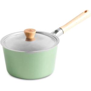 Nordic Ware Cardamom Ceramic Nonstick 1.5 Quart Saucepan with Lid(3 Quarts)