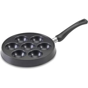 Nordic Ware Danish Ebelskiver Pan,Black 16.00 x 9.63 x 2.38 Inches(Seven 2.3-Inch Cavities)
