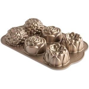 Nordic Ware Floral Cakelet, 3 Cups, Toffee(3 Cup)
