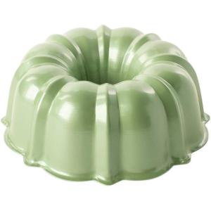 Nordic Ware Formed Bundt, 12 Cup, Glacier White(Aurora Green)