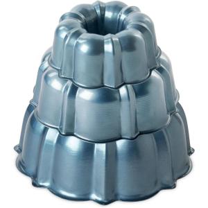 Nordic Ware Formed Bundt, 6 Cup, Twilight Blue(Tiered Bundt  3-Piece Set)