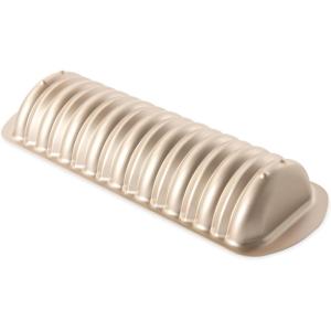 Nordic Ware Formed Cinnamon Bread and Almond Loaf Pan, 4 Cup, Golden Hour(4 Cup)