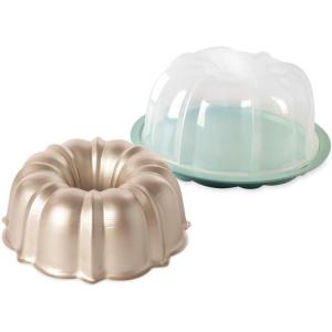 Nordic Ware Formed Orginal Bundt with Keeper, 12 Cup, Golden Hour(Golden Hour with Keeper)