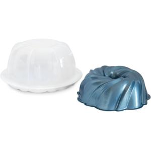 Nordic Ware Formed Orginal Bundt with Keeper, 12 Cup, Golden Hour(Twilight Blue with Keeper)