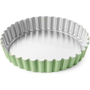 Nordic Ware Formed Quiche Tart Pan, 7.5 Cup, Aurora Green